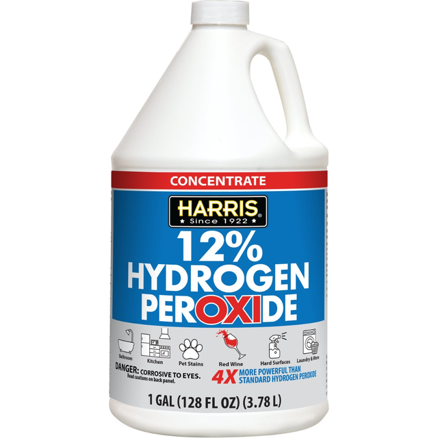 Harris 12% Concentrated Hydrogen Peroxide (128 oz)
