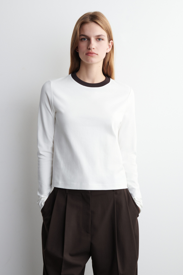 CLEAN CUT REGULAR LONG-SLEEVED T-SHIRT