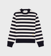 SRC Wool Crewneck - Navy/Off White