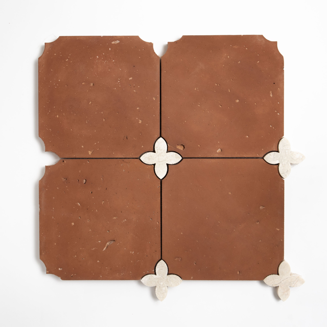 Diana Royal, Rustic Terracotta Honed Loto Marble Mosaics 11 5/8x11 5/8