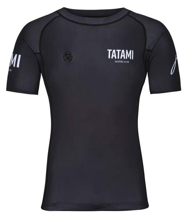 JJ Club Short Sleeve Rash Guard - Black