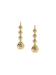 HENRIETTA 4-STONE DROP EARRINGS IN HONEY MOISSANITE