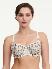 Fleurs Demi Bra Milk/Chocolate