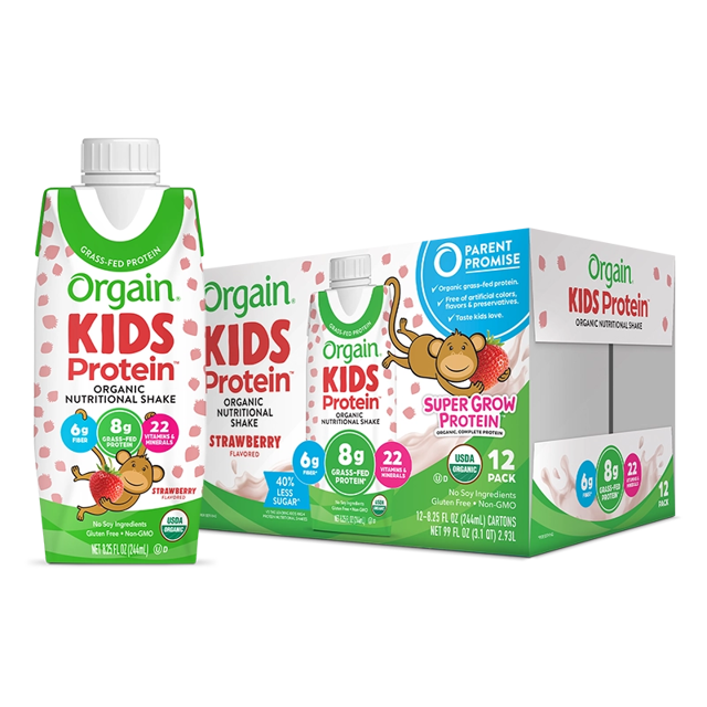 Kids Protein Organic Nutrition Shake - Strawberry
