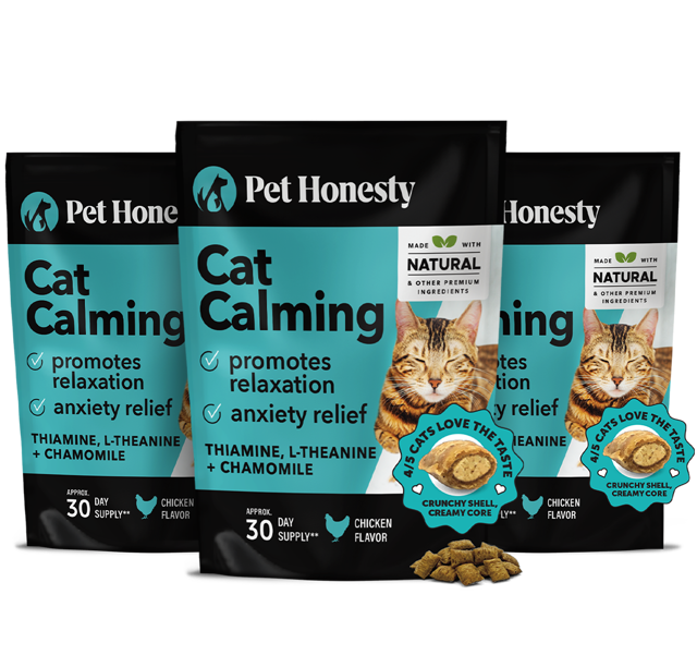 Dual Texture Calming Supplement for Cats 3-Pack (Chicken Flavor)