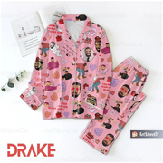 Drake Rapper Pajamas Set, Drake Rapper Pajamas Set Kids's XS sold by Ochre Spooky | SKU 115749575 | Printerval