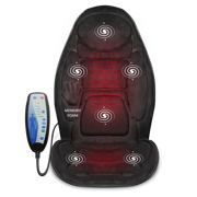 Snailax Memory Foam Vibration Back Massager with Heat, with 6 Vibrating Motors and 2 Heat Levels - 262