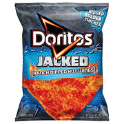 Doritos Tortilla Chips Jacked Ranch Dipped Hot Wings - 9.25 Oz