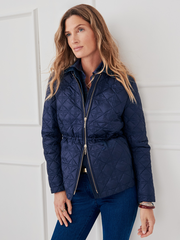 Navy Solid Ambrose Quilted Jacket | Women's Jackets \u0026 Outerwear | J.McLaughlin