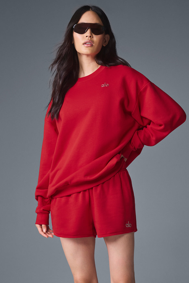 Accolade Crew Neck Pullover - Bold Red