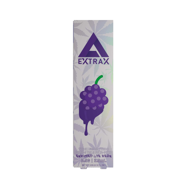 Delta Extrax Enriched Live Resin Disposable - Grape Sorbet 3.5g – Direct Delta 8 Shop