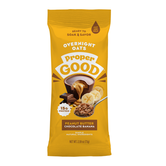 Peanut Butter, Chocolate & Banana Overnight Oats