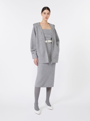 Oversized wool and cashmere sweatshirt - MEDIUM GREY