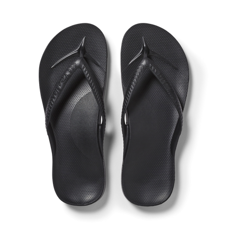 Arch Support Flip Flops - Classic - Black