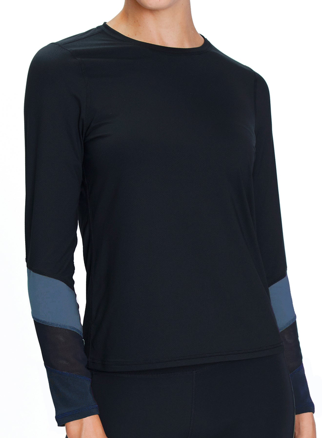 Blocked Long Sleeve Top