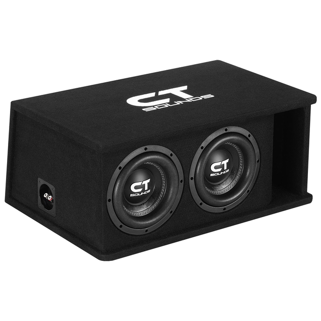 TROPO-2X8D4 // Dual 8” 1600-Watt Loaded Tropo Series Ported Car Subwoofer Box