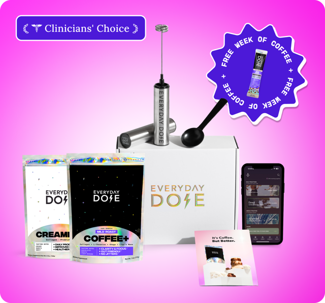 30 Servings of Coffee + FREE Starter Kit + FREE A2 Probiotic Creamer + FREE Week of Coffee