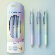 Floatune RT Retractable Rollerball Pen, (0.5mm) Needle Tip, Limited Edition Airy Sets, 3-Pk
