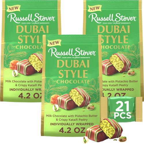 Dubai Style Milk Chocolate Mini Gusset Bag 3 Pack, 12.6oz