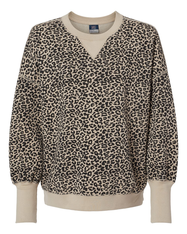 MV Sport W22712 Women's Sueded Fleece Crewneck Sweatshirt