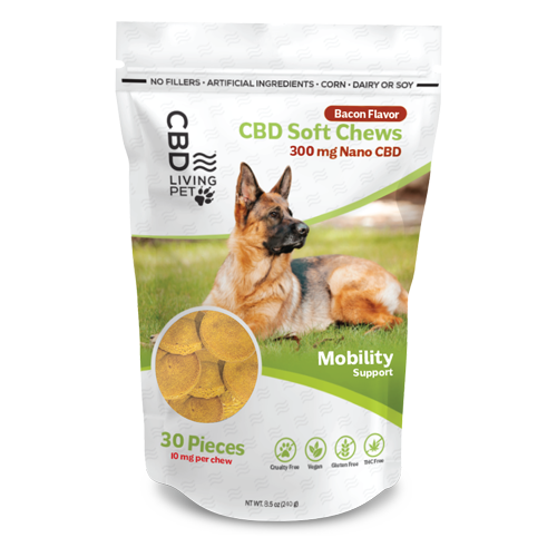 CBD Dog Chews Mobility Bacon Flavor - 300mg