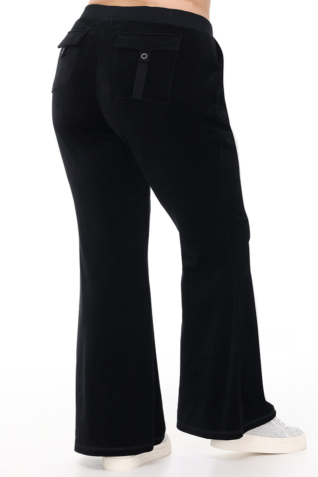 Plus-Size Heritage Cotton Velour Track Pants