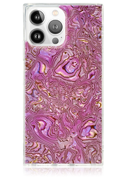 SQUARE® Pink Abalone Shell iPhone Case