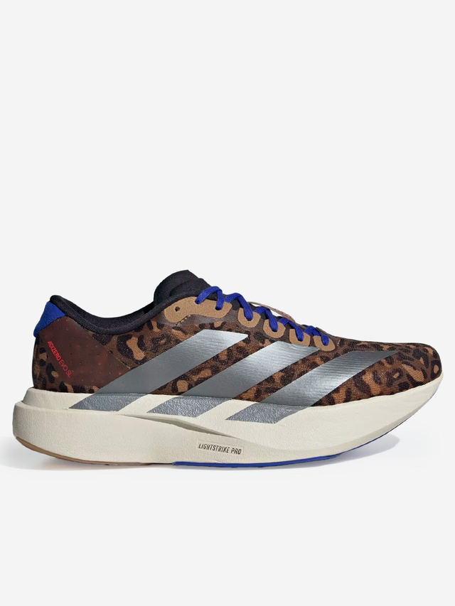 W Adizero EVO SL with leopard print