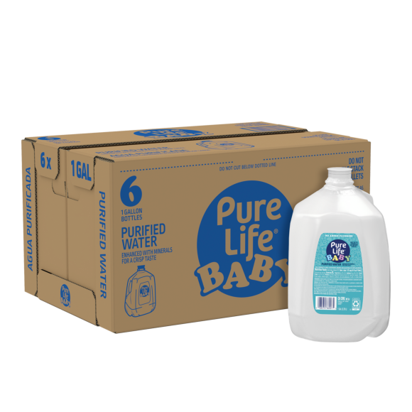 Pure Life® Baby Purified Water 1 Gallon Jug (6 Pack)