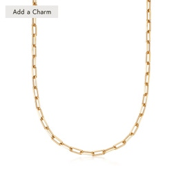 Gold Celestial Square Link Necklace