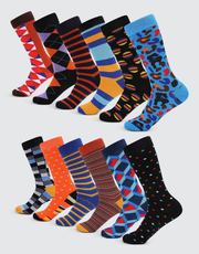 Fresh Modern Dress Socks 12 Pack