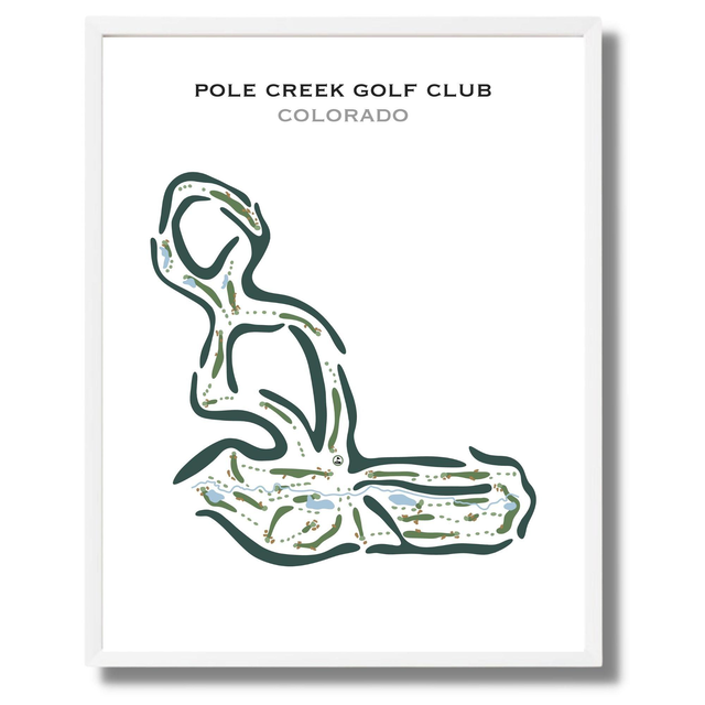 Pole Creek Golf Club, Colorado - Printed Golf Courses