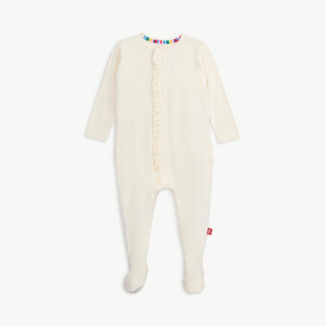 egret RightFit™ magnetic parent favorite footie with ruffles