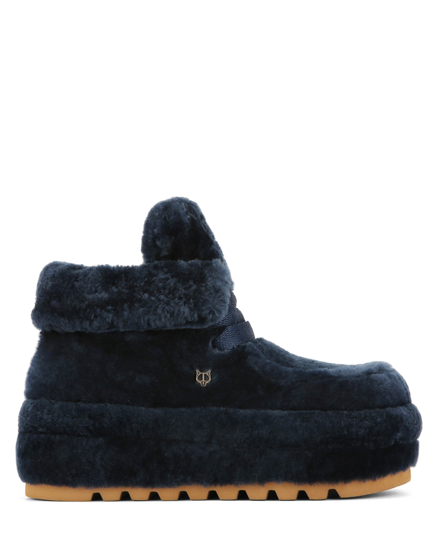 Bambi Navy Shearling