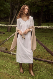 Poetic Long Sleeve Nightgown - White
