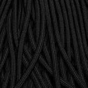 550 Paracord Jet Black Made in the USA Nylon/Nylon