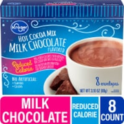 Kroger® Reduced Calorieˆ Milk Chocolate Flavored Hot Cocoa Mix, 8 ct / 3.10 oz