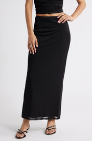 Mesh Maxi Skirt