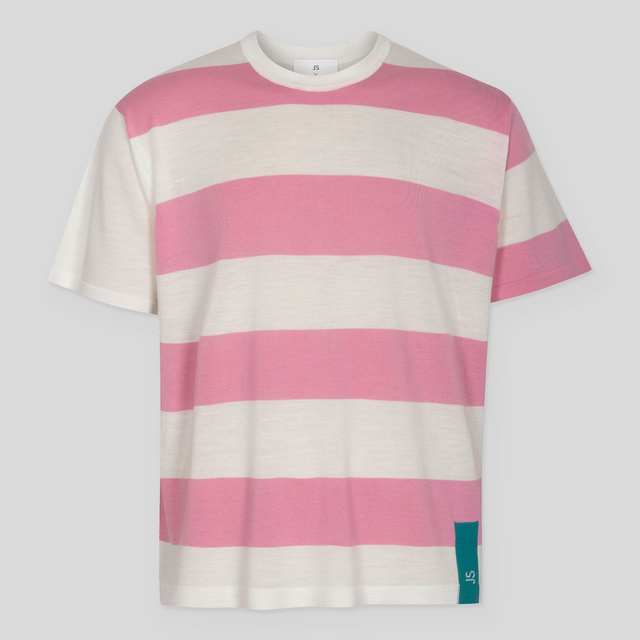 JS by John Smedley - Extra Fine Merino Wool Striped T-Shirt