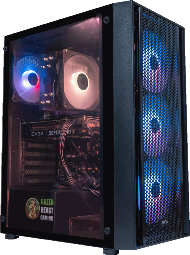 AMD 3100, 16GB RAM, 1TB SSD, GTX 1660 SUPER - Aura GC2 - Black