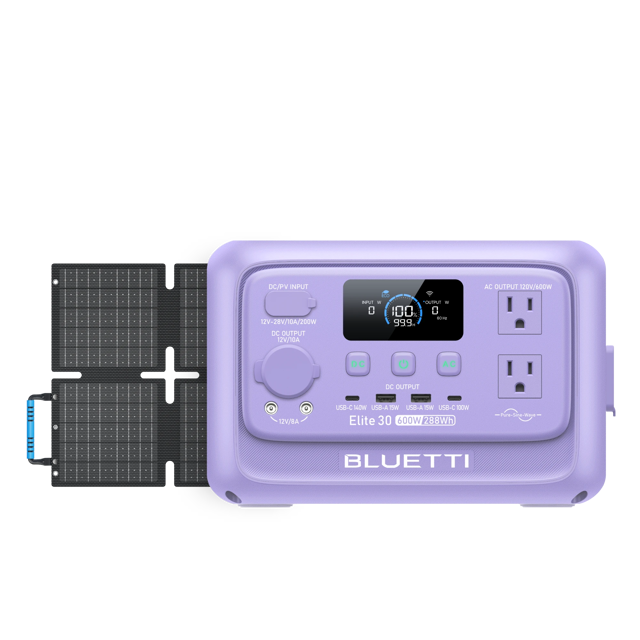 BLUETTI Elite 30 V2 Twilight Glow Purple +60W
