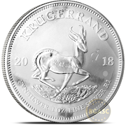 1 oz South African Silver Krugerrand Coin (Random Year)