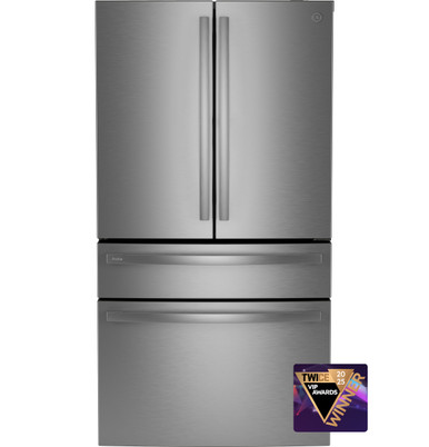 GE Profile™ ENERGY STAR® 23.2 Cu. Ft. Smart Counter-Depth Fingerprint Resistant 4-Door French-Door Refrigerator With Dual-Dispense AutoFill Pitcher|^|PJE23BYWFS