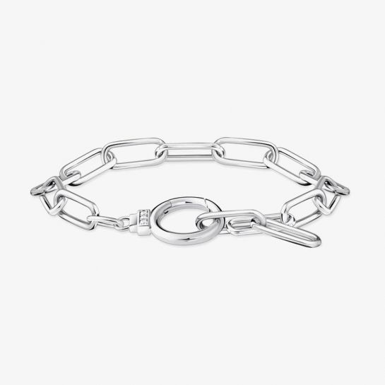 THOMAS SABO Silver Ring Clasp Link Bracelet A2133-051-14-L19