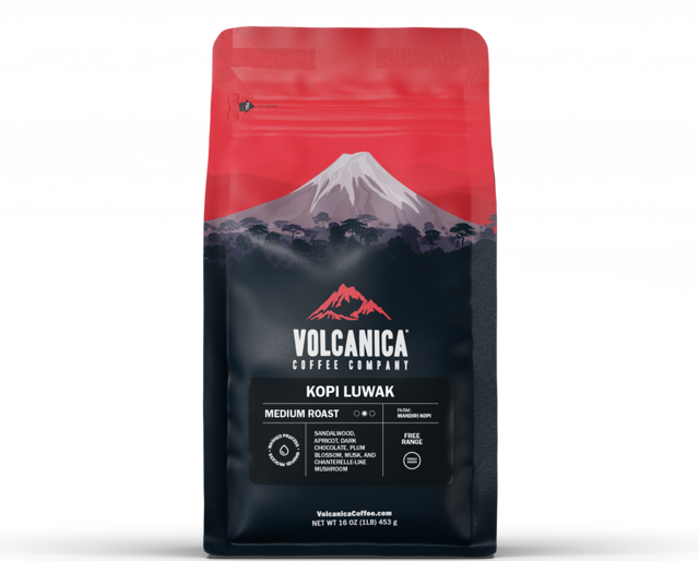 Kopi Luwak Coffee - Free Range Kopi Luwak, 16 oz.