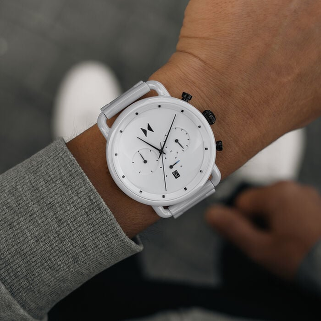 Blacktop Ceramic Men's Watch, 47mm