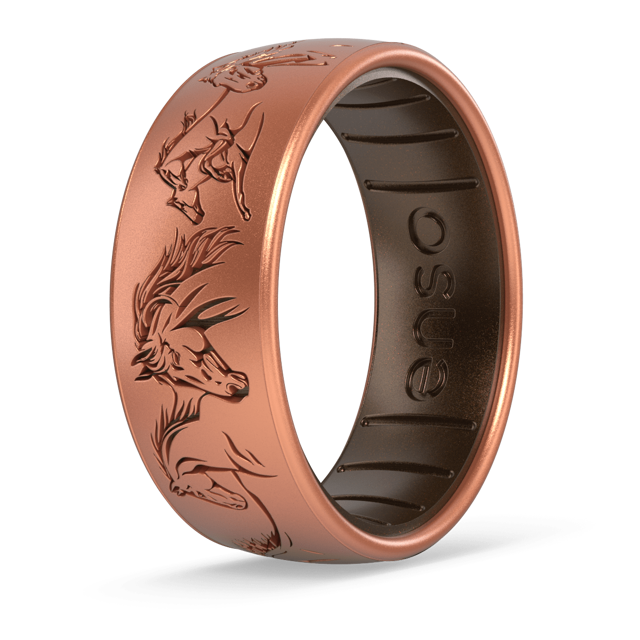 Etched Nature Silicone Ring - Free Spirit