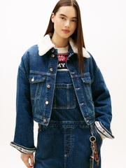 Tommy Girl Teddy Collar Denim Jacket