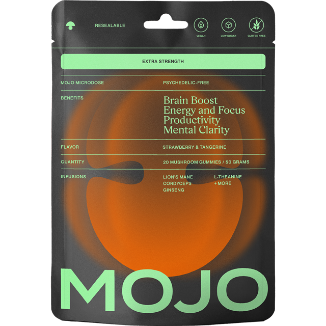 Extra Strength Brain Boost Gummies - Strawberry Tangerine