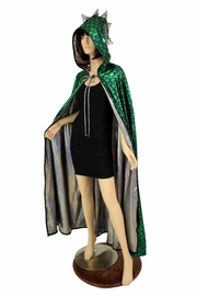 Ready to Ship Green Dragon Hooded Cape
